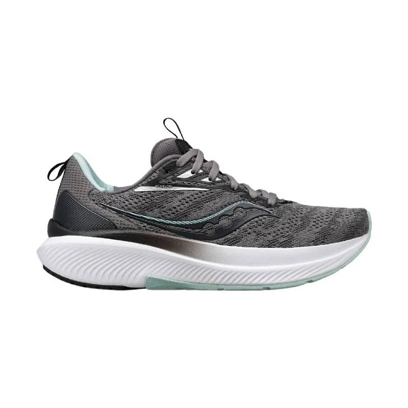 Saucony Women's Echelon 9 Running Shoe - Charcoal/Ice Artisan - Crafted Loafer Style  