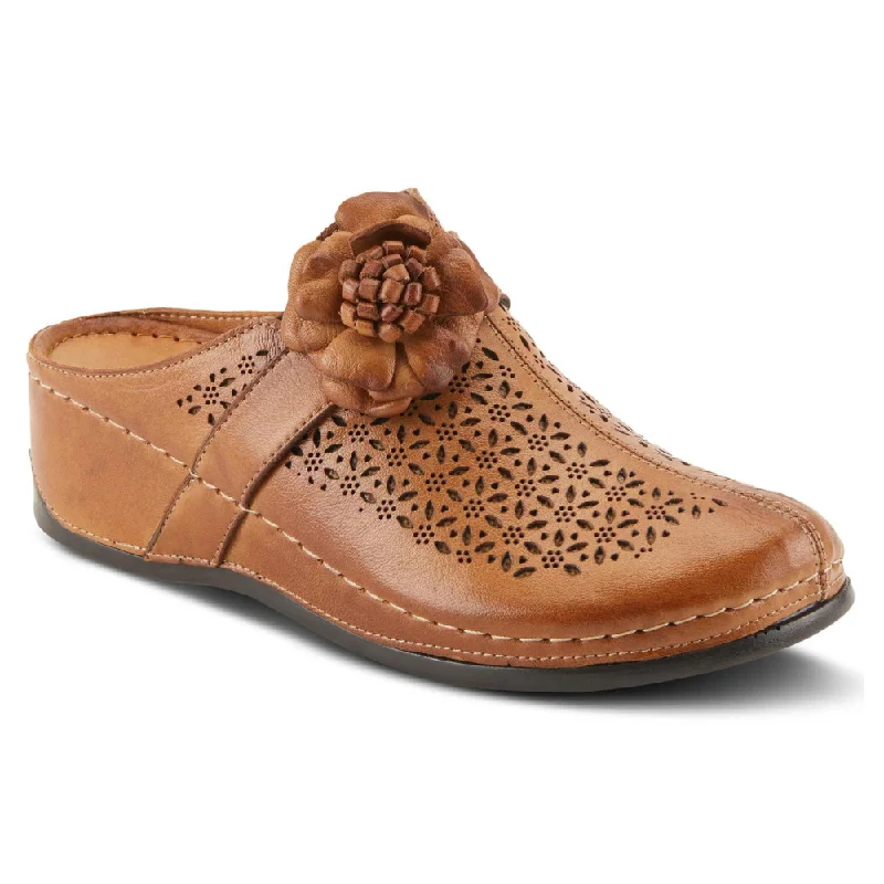 Spring Step Lilybean Camel Leather Clog (Women's) Cowboy Boot Western Style  