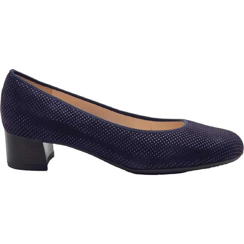 Women's Ara Vivian Midnight Puntikid Suede Smart - Shoe Functionality Style  