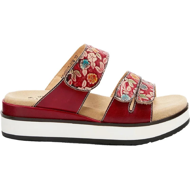 Women's L'Artiste by Spring Step Dearest Red Multi Leather Monochromatic Shoe Look  