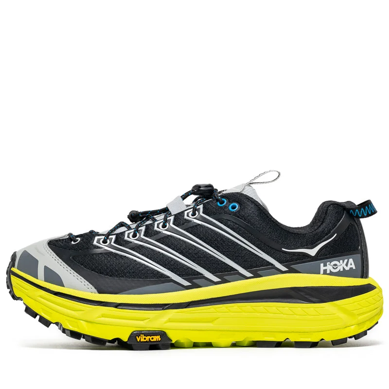 Hoka Mafate Three2 - Black/Hoka Citrus Sustainable Shoe Design  