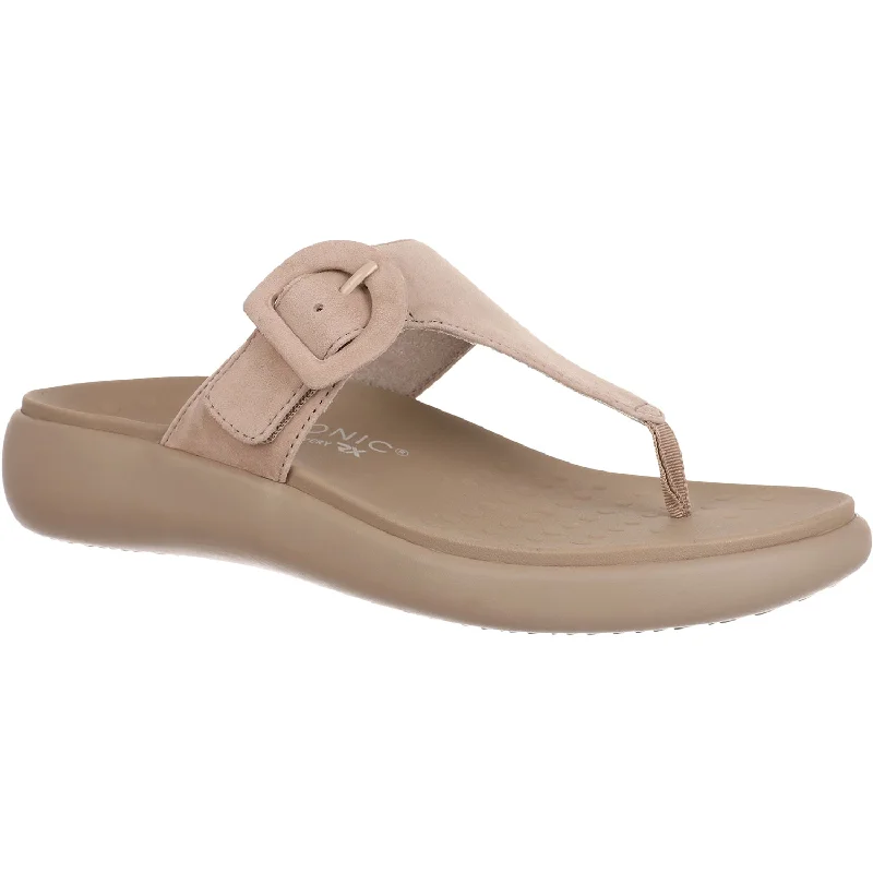 Women's Vionic Activate RX Taupe Suede Upcycled Shoe Look  