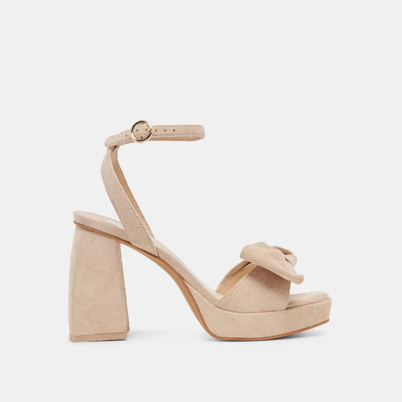 PACIE HEELS CAMEL SUEDE Patchwork Shoe Aesthetic  