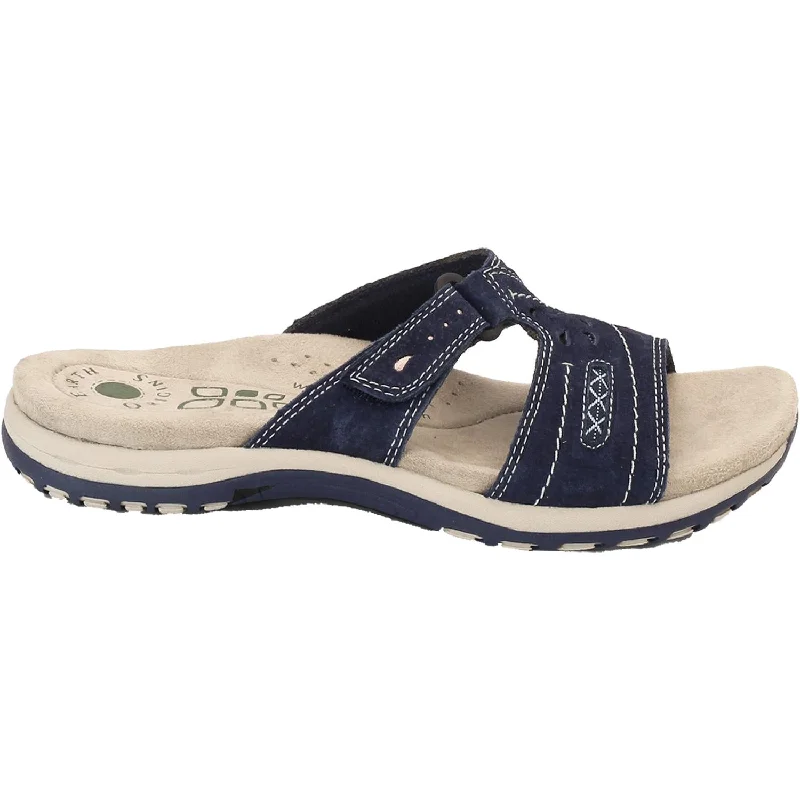 Women's Earth Sizzle Navy Suede Comfortable Derby Style  
