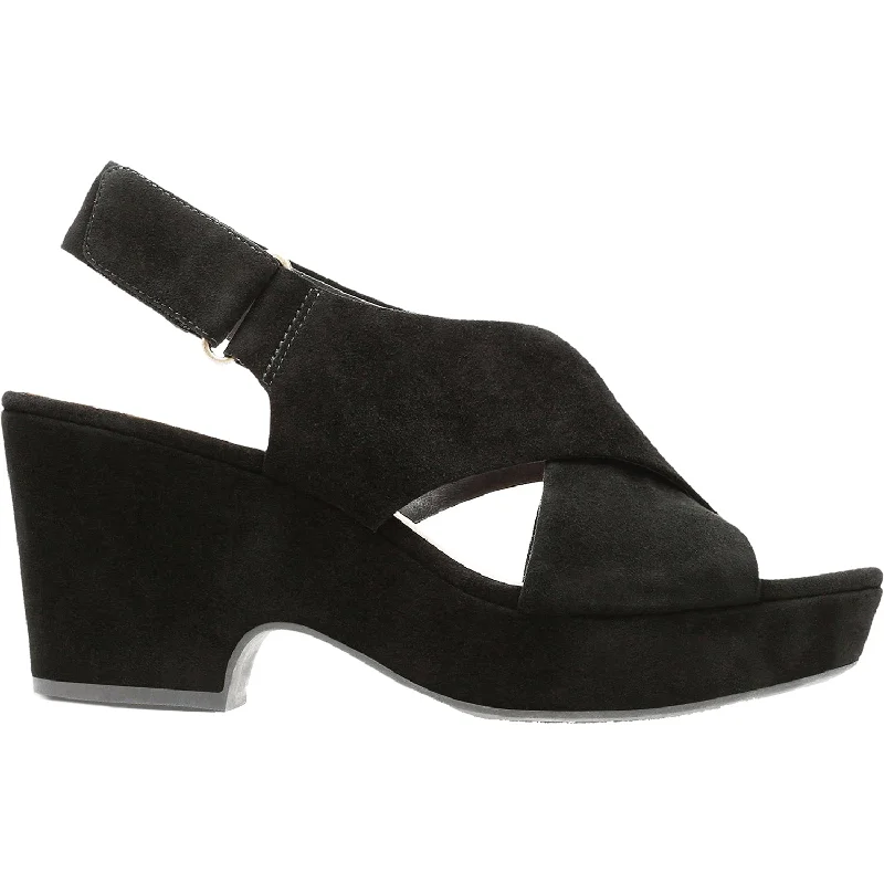Women's Clarks Maritsa Lara Black Suede Art Deco - Inspired Shoe Look  