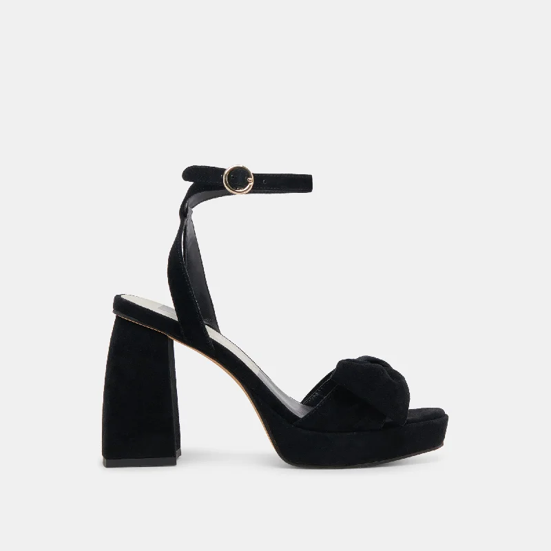 PACIE HEELS ONYX SUEDE Paisley Print Shoe Design  