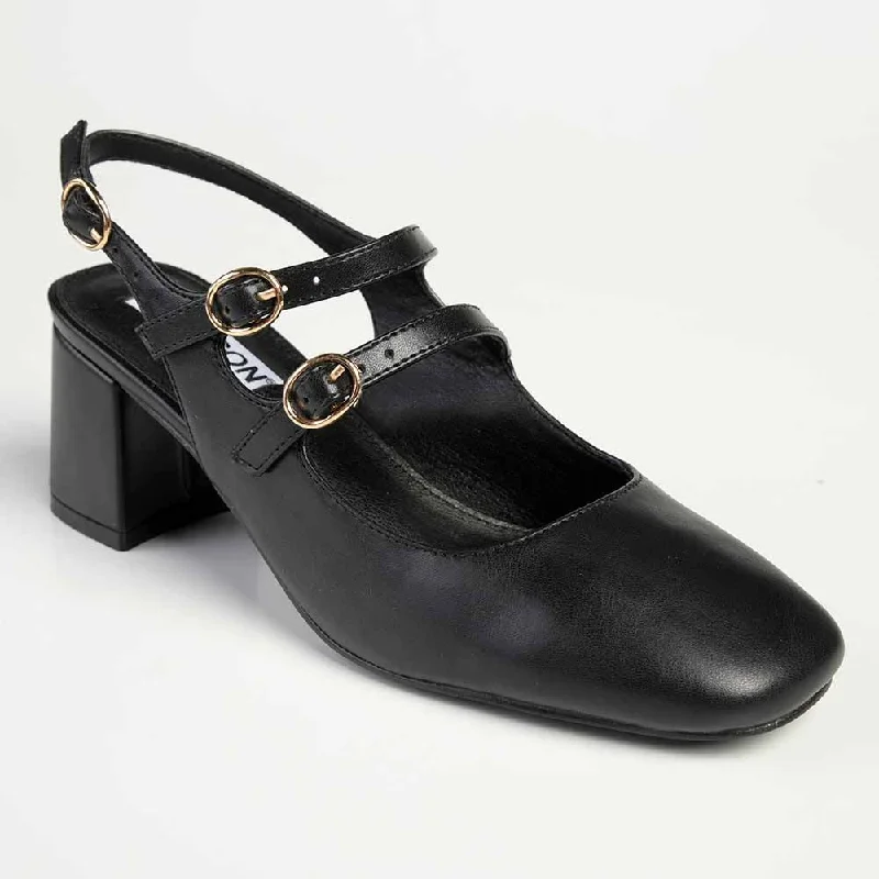 Madison Ivanna Block Heel - Black Chunky Platform Sneaker Style  