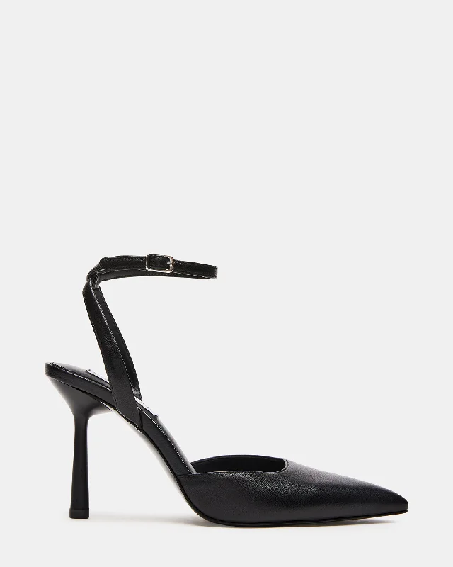 ALLIANCE BLACK LEATHER Quilted Shoe Design  