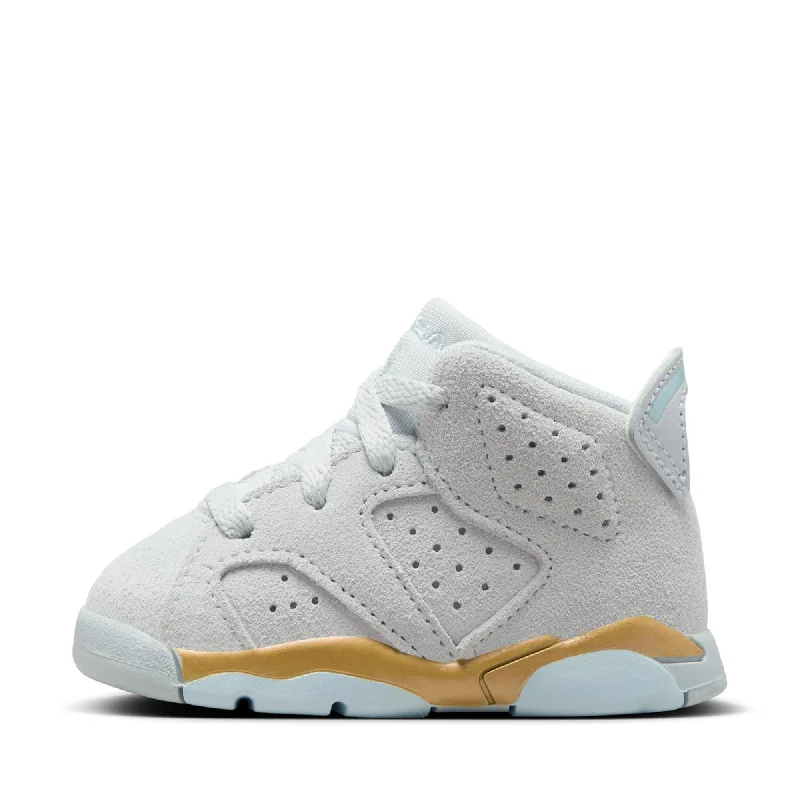 Jordan 6 Retro (TD) - Pure Platinum/Glacier Blue Tech - Inspired Sneaker Look  