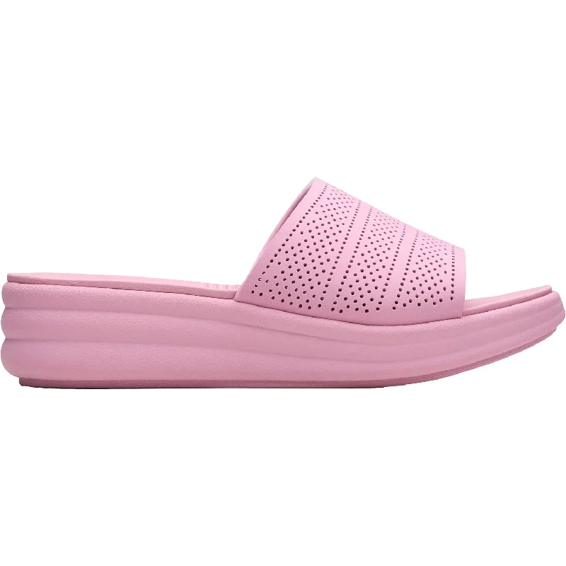 Women's Clarks Drift Twist Purple Synthetic Tailored Oxford Style 