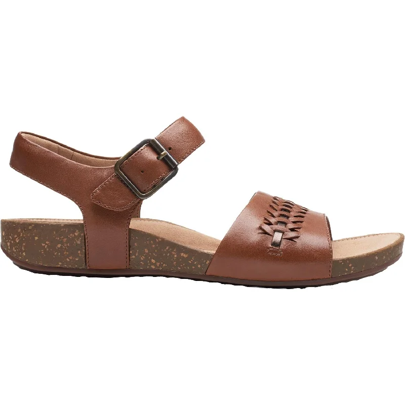 Women's Clarks Un Perri Way Dark Tan Leather Victorian - Era Boot Style  