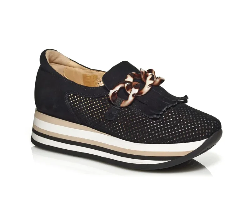 CADIE TASSEL LOAFER BLACK Slide Sandal Beach Style  