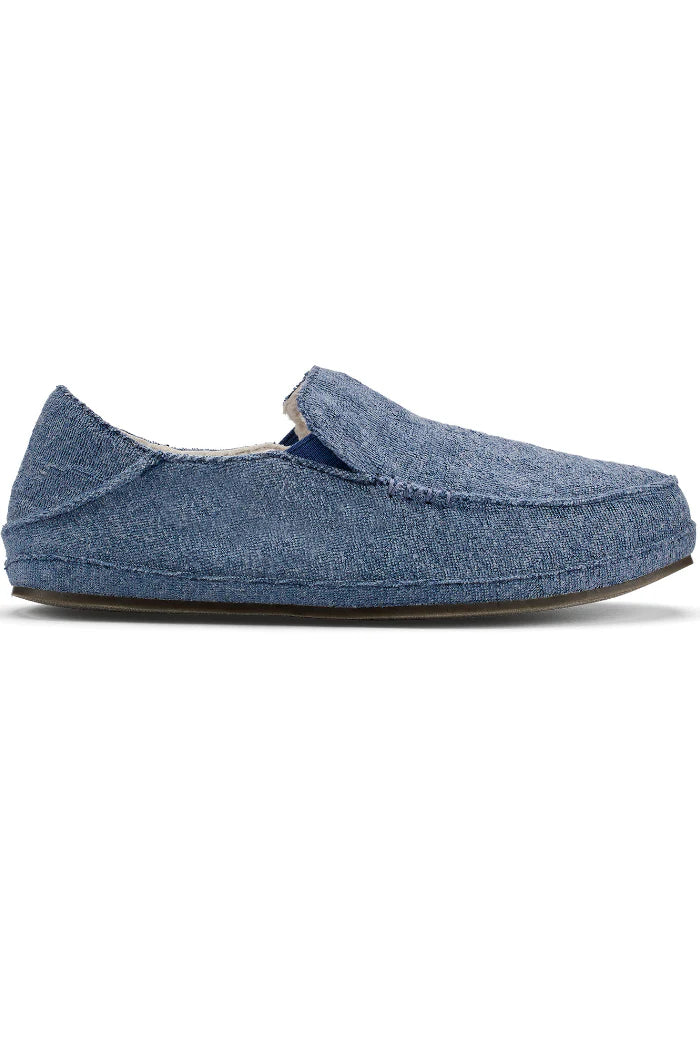 Olukai Nohea Hulu Slipper Navy Navy Women's Glow - in - the - Dark Shoe Design  