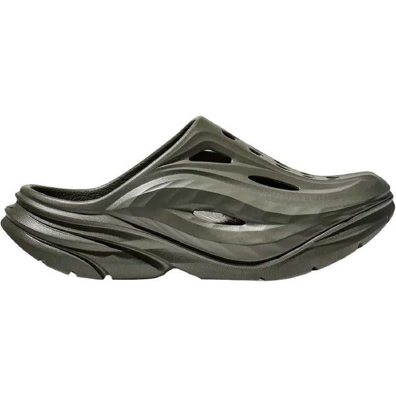 Unisex Hoka Ora Recovery Mule Slate/Slate Synthetic Lightweight Tennis Sneaker Look  