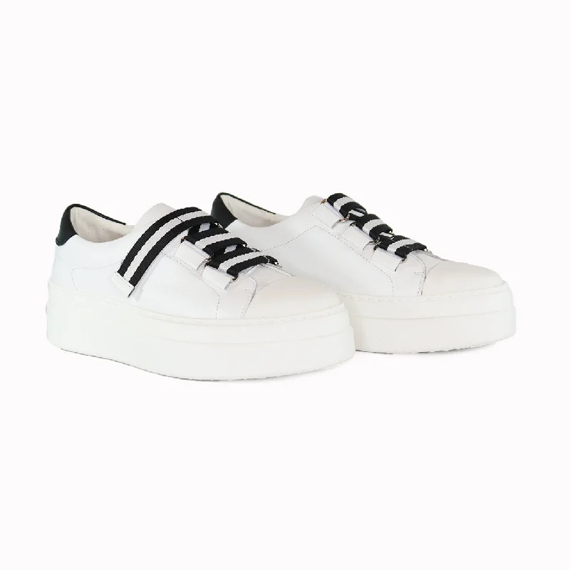 ALODDE WHITE/BLACK WHITE Skateboarding Sneaker Style  