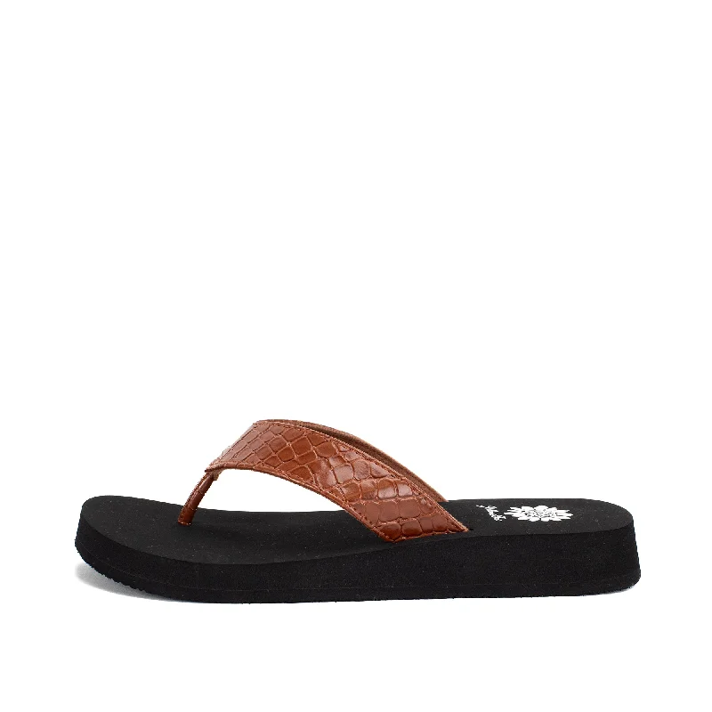 Fiorela Croco Flip Flop Tassel Driving Shoe Look 