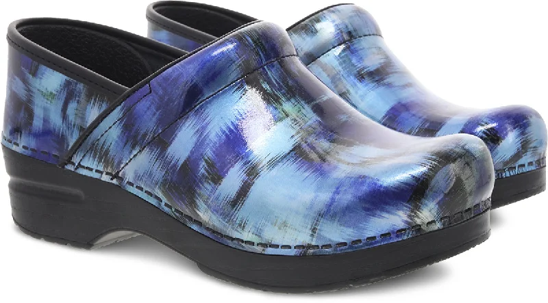 Professional - Blue Brush Patent Paisley Print Shoe Design  