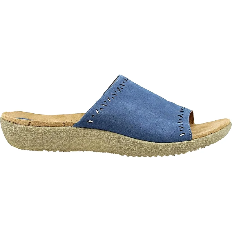 Women's Earth Valorie Cobalt Suede Aesthetic  