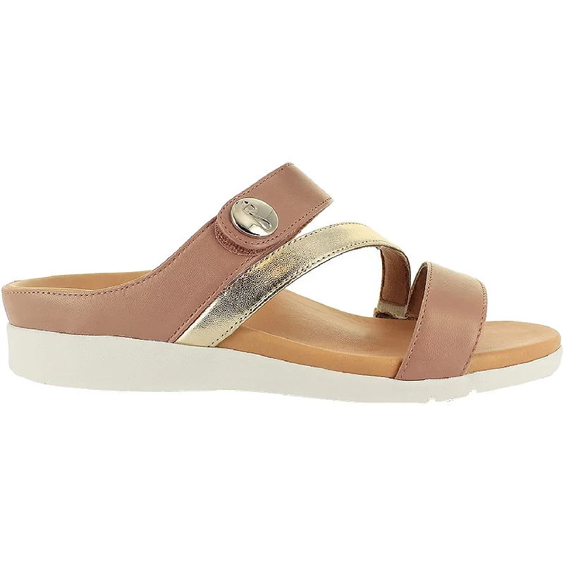 Women's Strive Azore Dusty Pink Leather Casual Loafer Style          