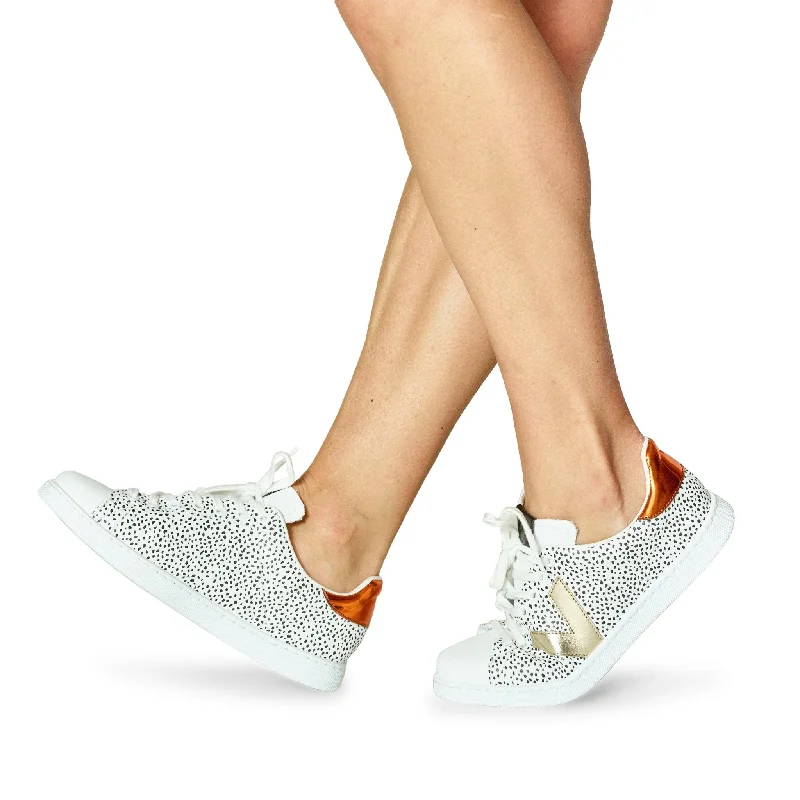 Naranja (white dot gold)