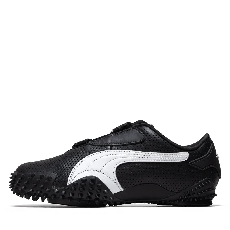 Women's Puma Mostro Perf - Black/White Tassel Driving Shoe Look 