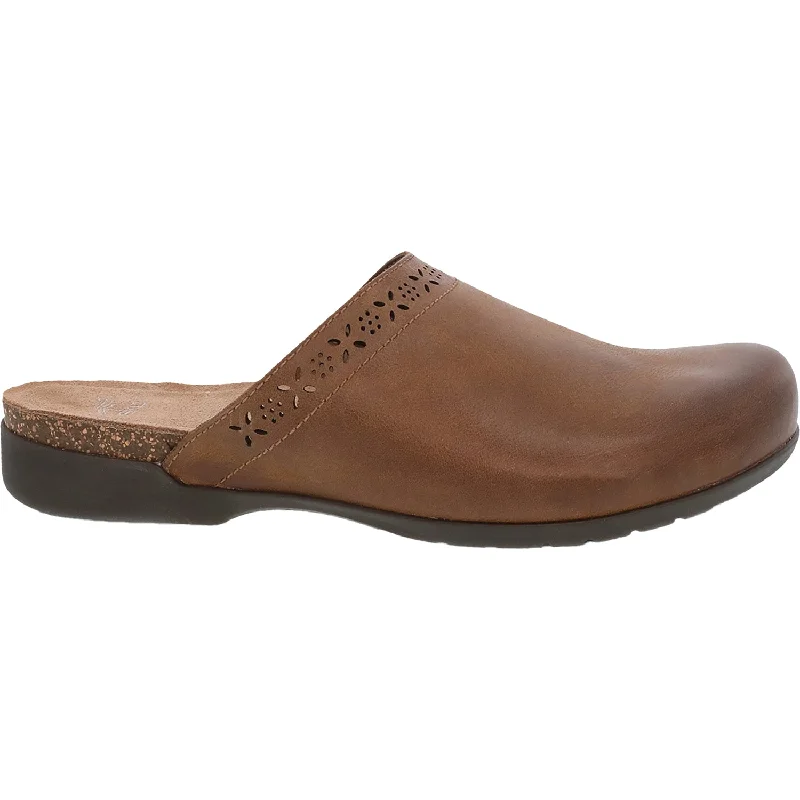 Women's Dansko Robbie Tan Burnished Nubuck Tech - Inspired Sneaker Look  