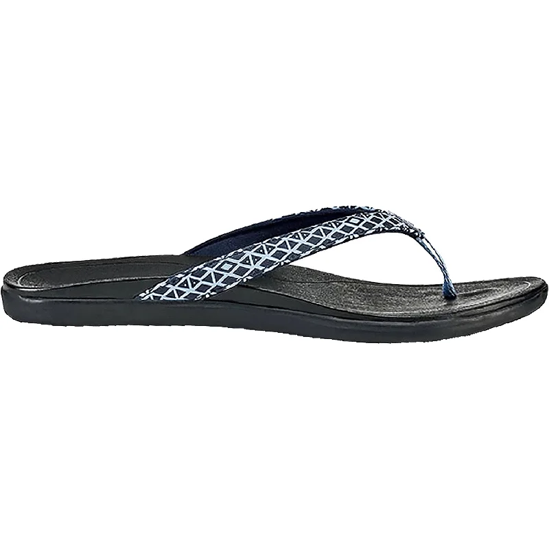 Women's OluKai Ho'opio Trench Blue Kapa Synthetic Tech - Inspired Sneaker Look  