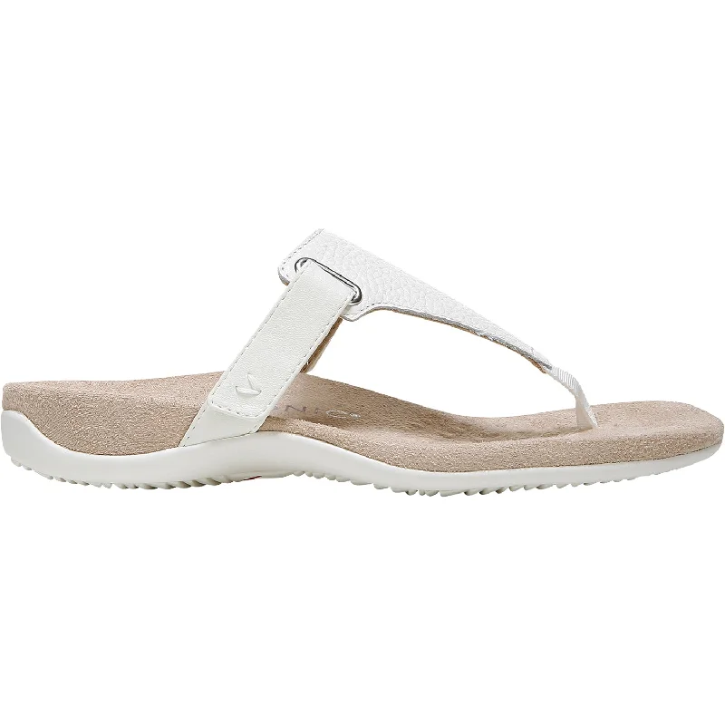 Women's Vionic Wanda Marshmallow Leather Minimalist Sneaker Style  