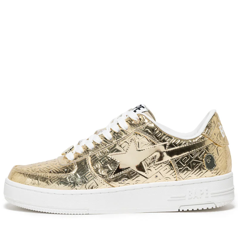 A Bathing Ape Bape Sta #5 - Gold Moccasin Soft - Sole Style  