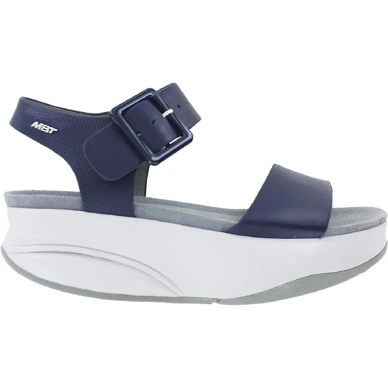 Women's MBT Manni 2 Dark Navy Leather Hip - Hop Sneaker Style  
