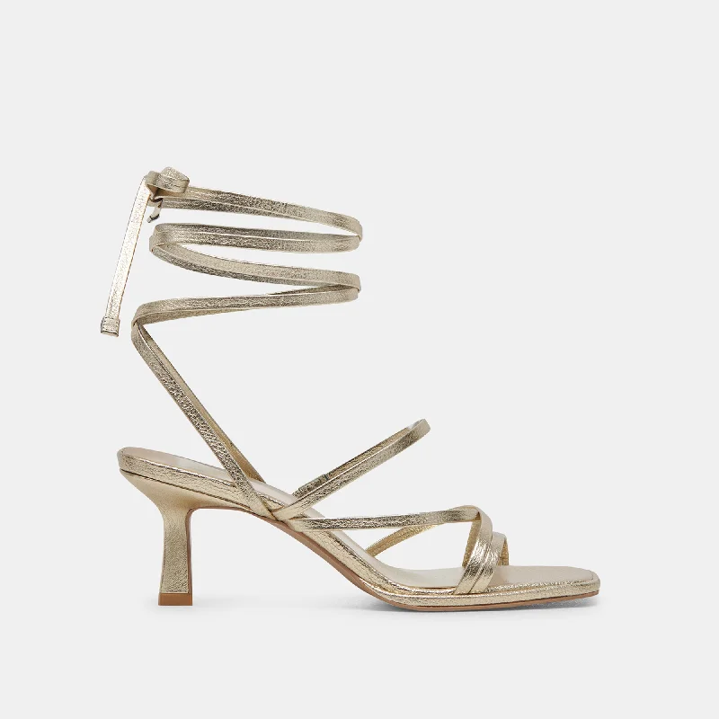 MALABO HEELS PLATINUM METALLIC LEATHER Tech - Inspired Sneaker Look  