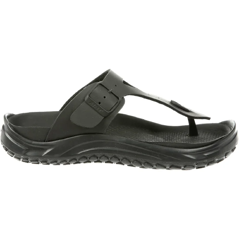Women's MBT Meru Black Synthetic Business Monk Strap Style  