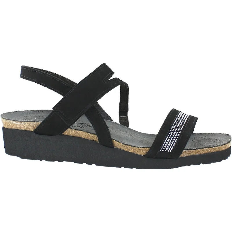 Women's Naot Cameron Black Nubuck Casual Loafer Style          