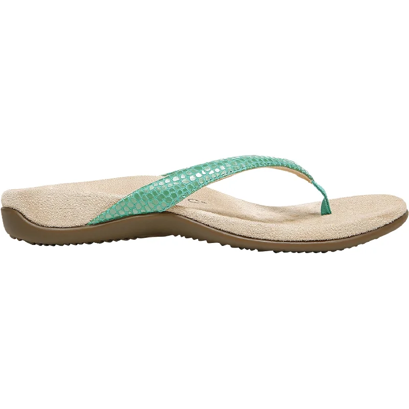 Women's Vionic Dillon Green Lizard Leather Tech - Inspired Sneaker Look  