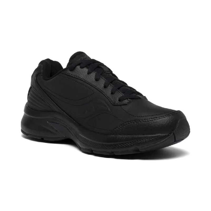 Saucony Women's Omni Walker 3 - Black (Wide Width) Mod Oxford Design  