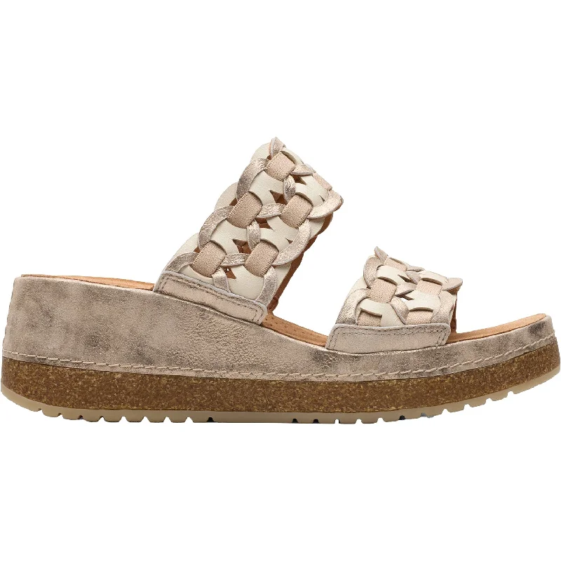 Women's Clarks Kassanda Mule Metallic Combi Leather/Synthetic Retro Basketball Sneaker Design Women's Clarks Kassanda Mule Metallic Combi Leather/Synthetic Retro Basketball Sneaker Design