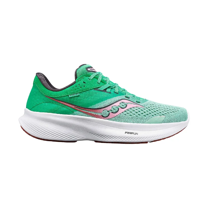 Saucony Women's Ride 16 Running Shoes - Spring/Peony Distressed Leather Shoe Style Saucony Women's Ride 16 Running Shoes - Spring/Peony Distressed Leather Shoe Style