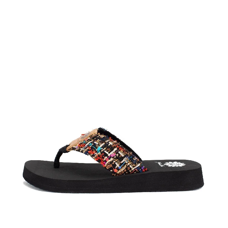 Frisia Tweed Flip Flop Retro Plimsoll Style  