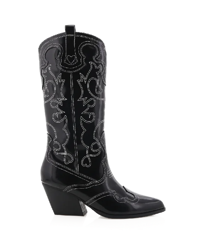 ZAINE - BLACK SHINE Ivy League - Inspired Derby Look 