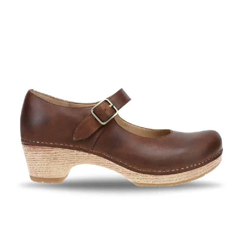 Dansko Women's Lilah - Tan British Gentleman Oxford Style  