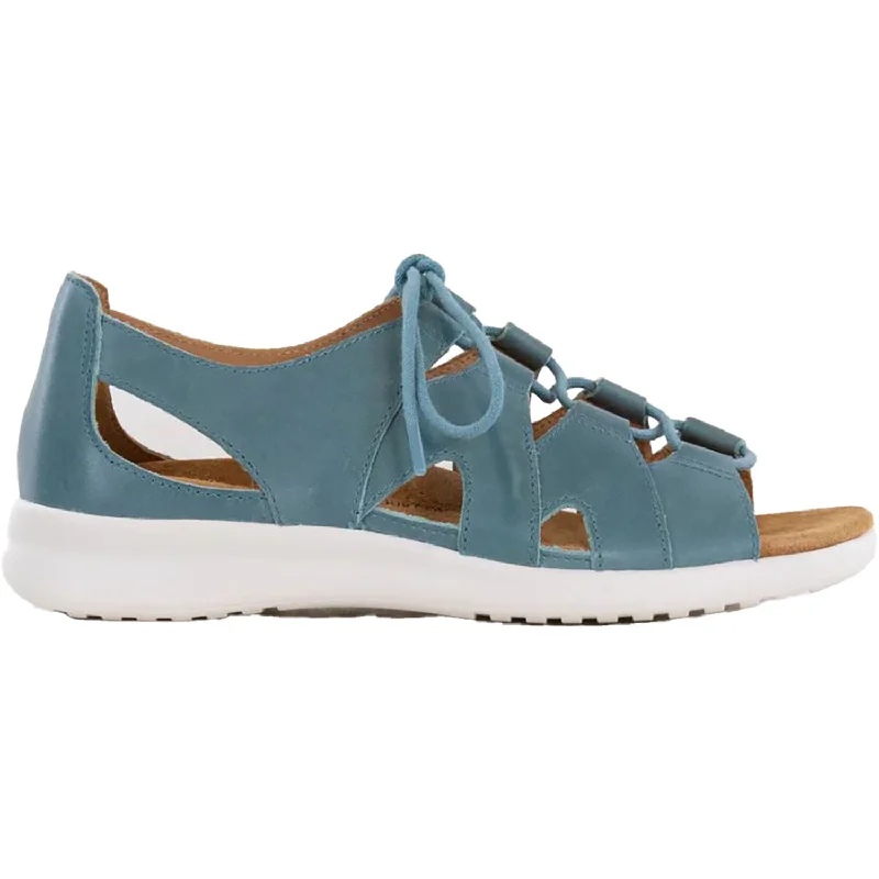 Women's Ziera Barnett Blue/White Leather Tailored Oxford Style 