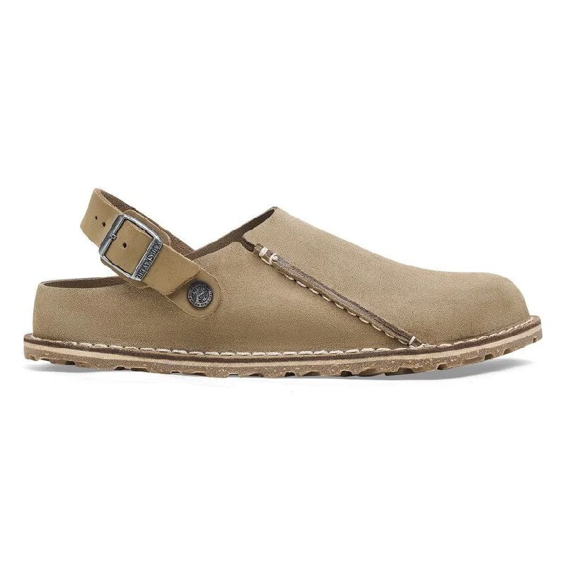 UNISEX BIRKENSTOCK LUTRY PREMIUM SUEDE | GRAY TAUPE Glow - in - the - Dark Shoe Design  