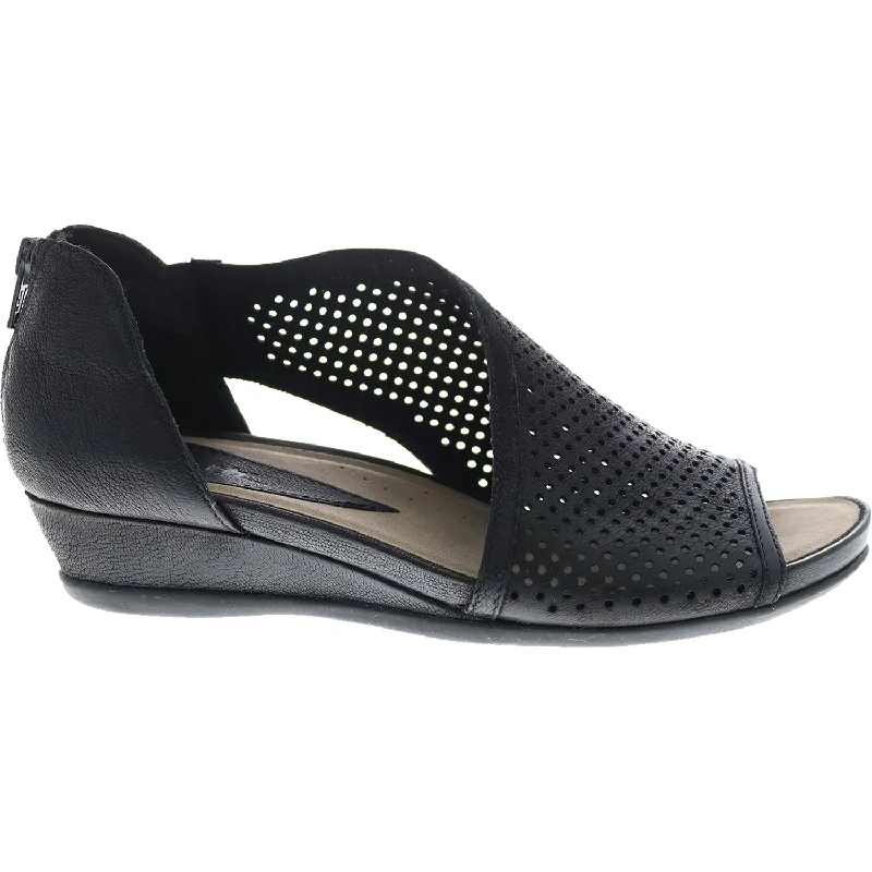 Women's Earth Venus Black Leather Smart - Shoe Functionality Style  