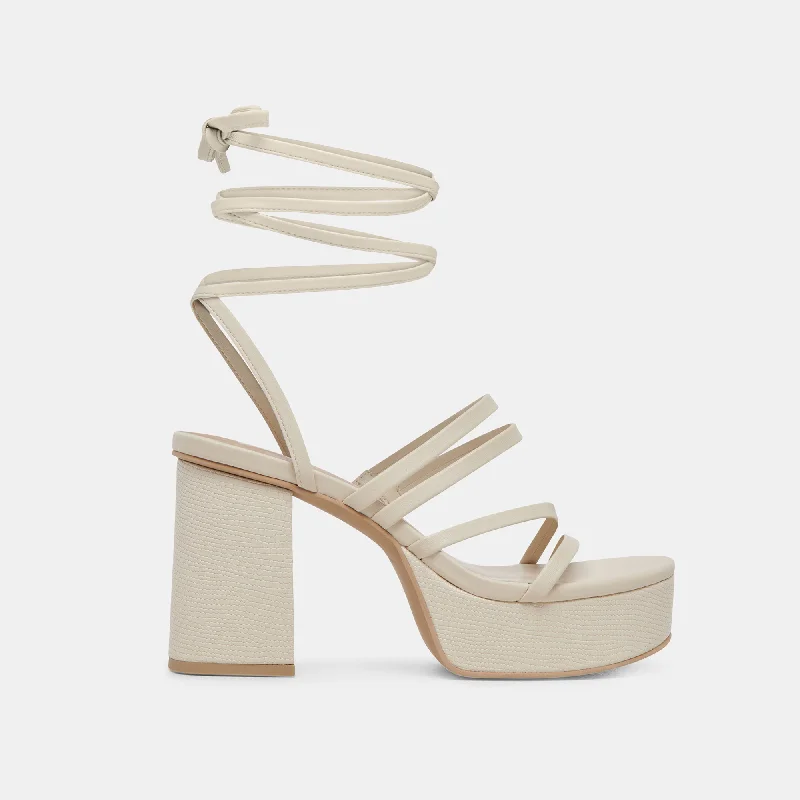 BARBS HEELS IVORY STELLA Art Deco - Inspired Shoe Look  
