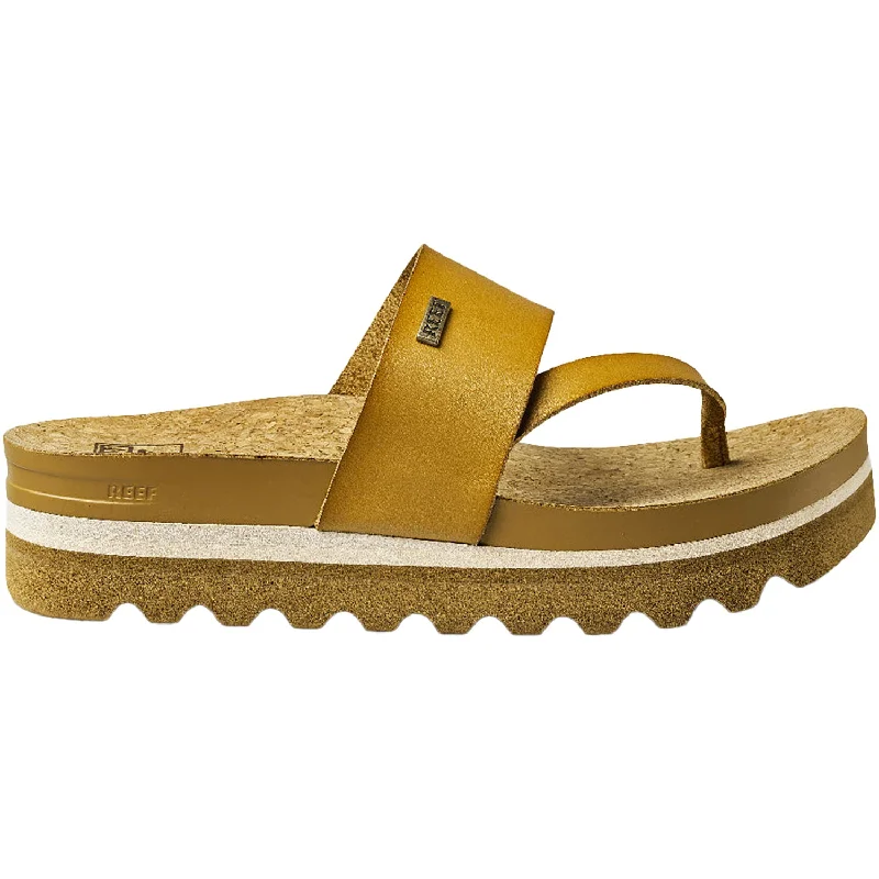 Women's Reef Cushion Sol Hi Natural Vegan Leather Inflatable Shoe Look 