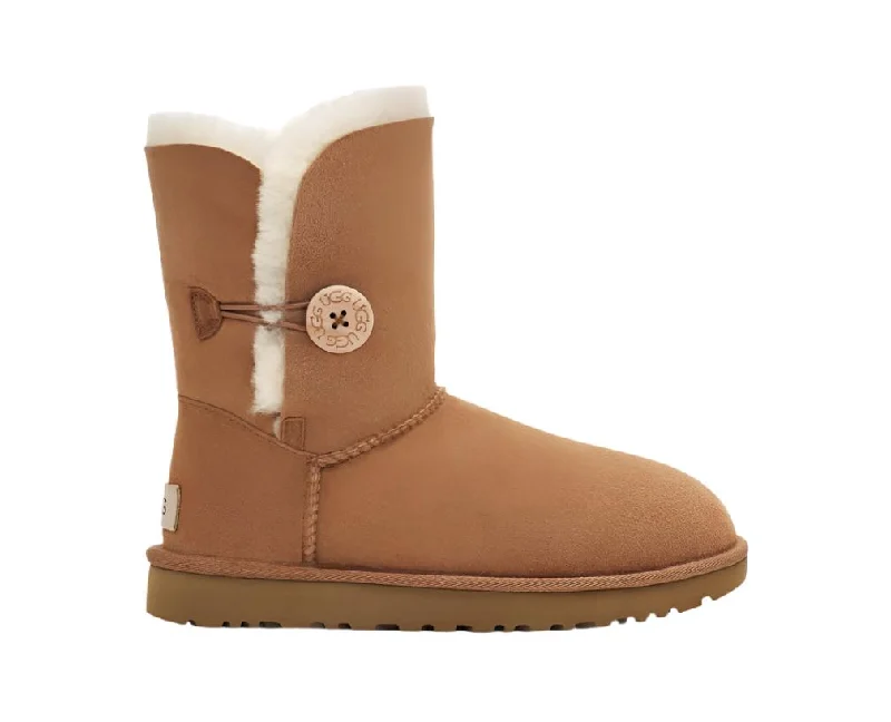 WOMEN'S UGG BAILEY BUTTON II BOOT | CHESTNUT Tech - Inspired Sneaker Look  
