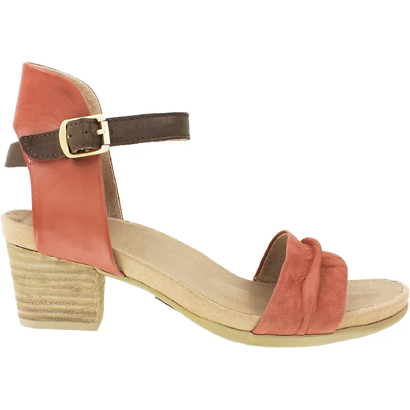 Women's Earth Symphony Red/Bark Nubuck/Leather Mod Oxford Design  