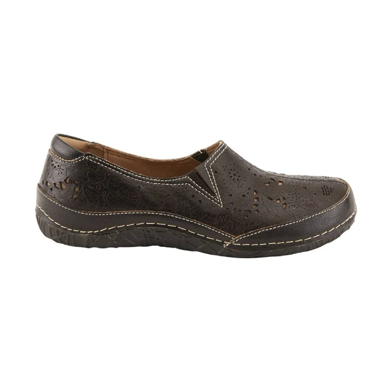 Spring Step Women's Libora Slip-On Shoe Quilted Shoe Design  