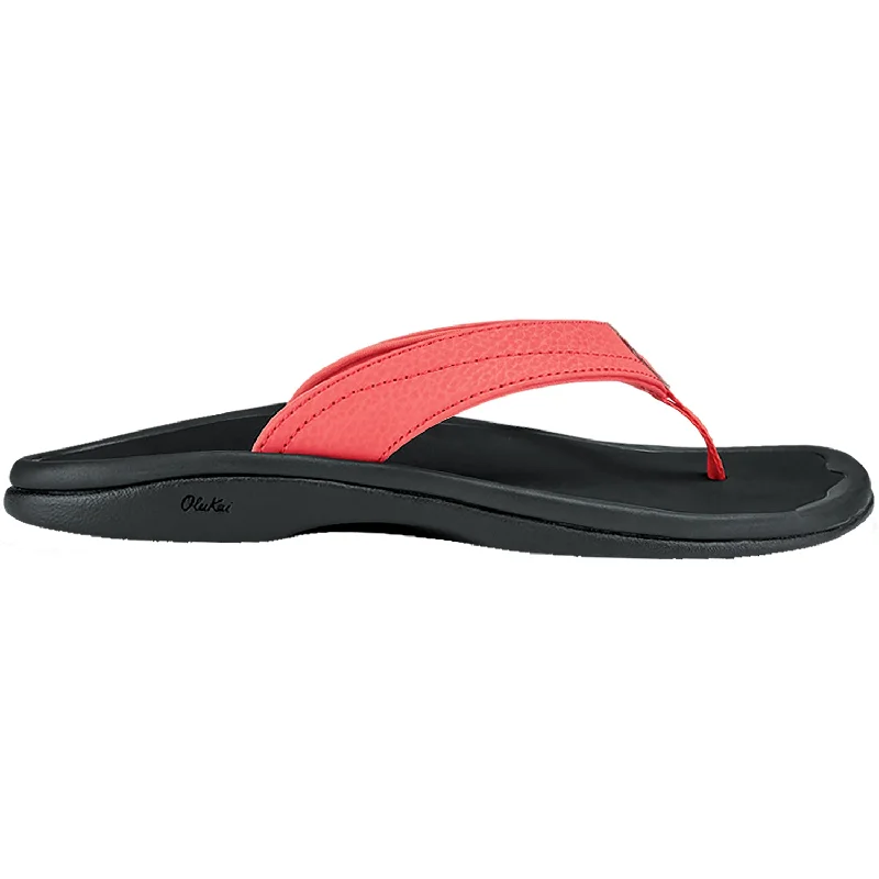 Women's OluKai Ohana Hot Coral Synthetic Bespoke Shoe Aesthetic 