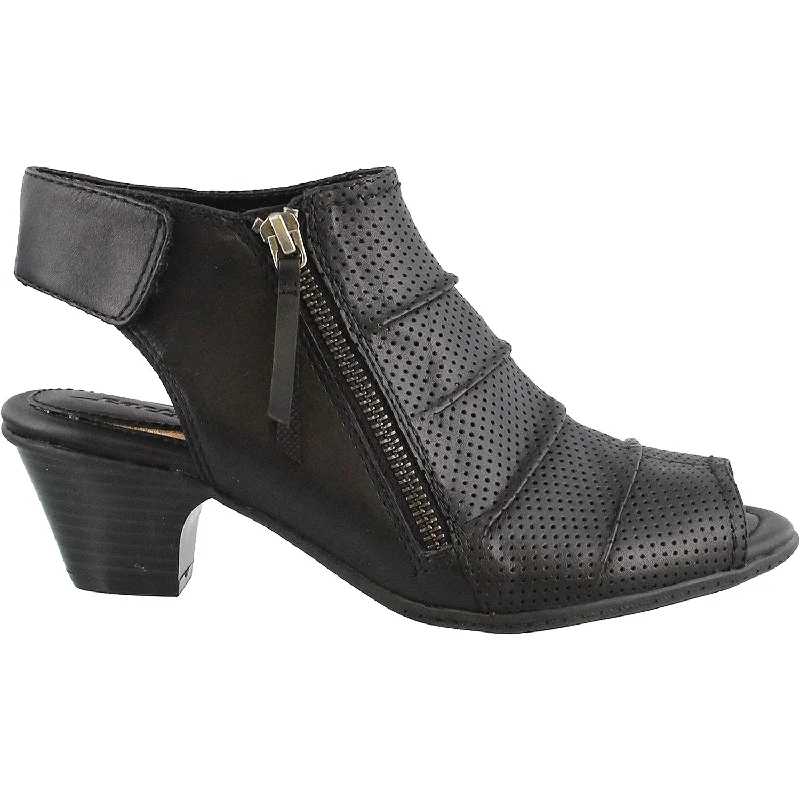 Women's Earth Hydra Black Leather Buckle -